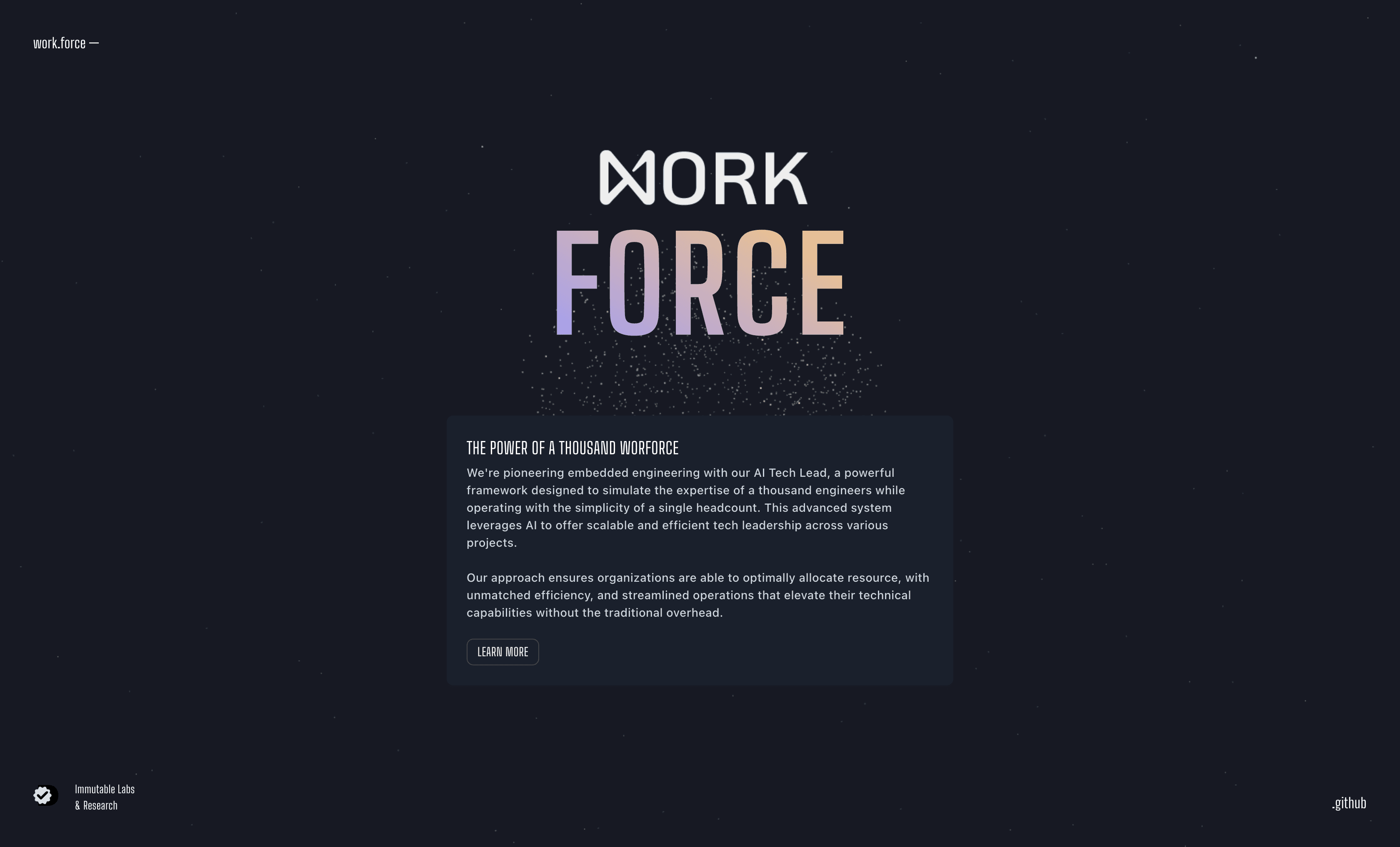 Workforce